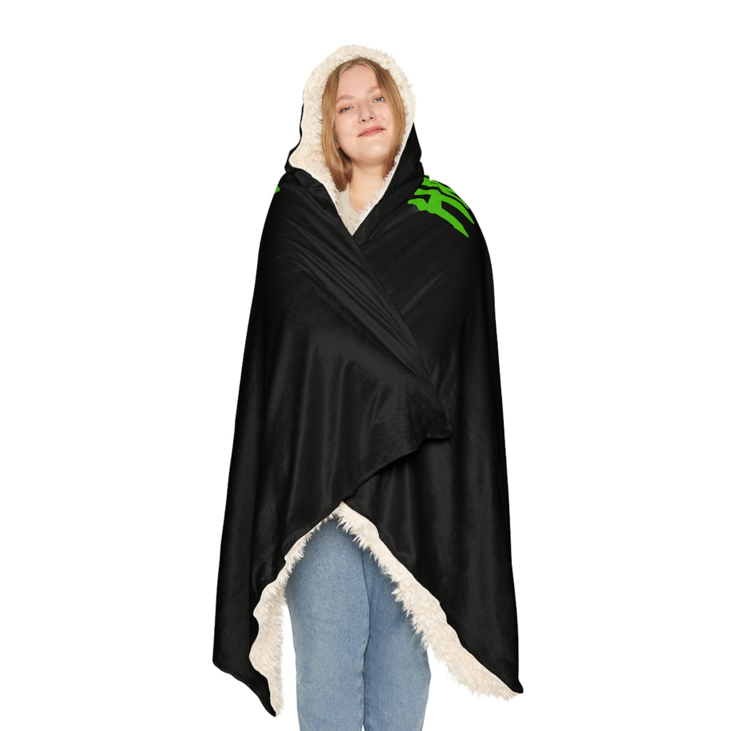 Hardstyle Alien Hooded Rave Blanket – Microfleece or Sherpa Lined