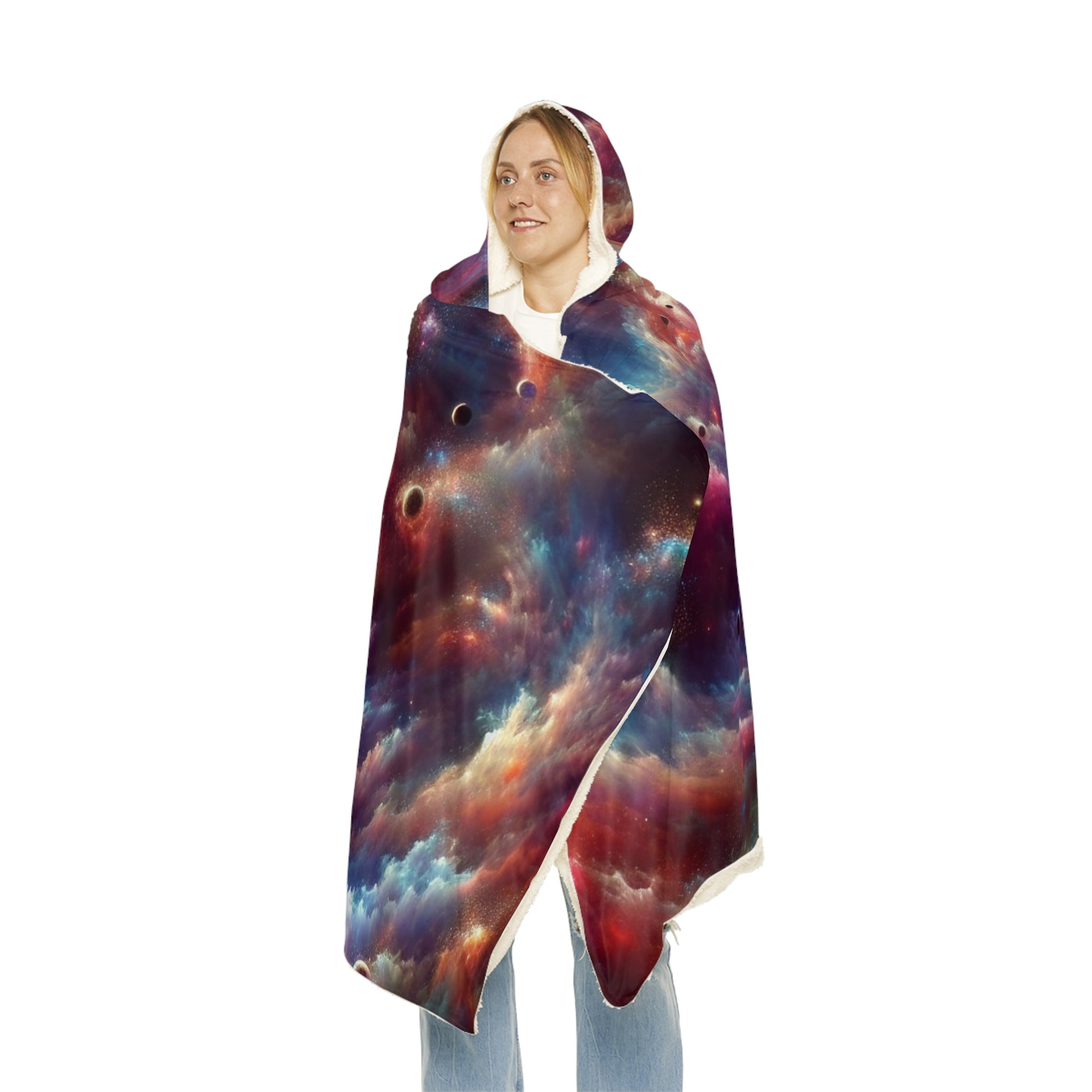 Stargate Portal Hooded Blanket – Ultra Soft Cosmic Cloak