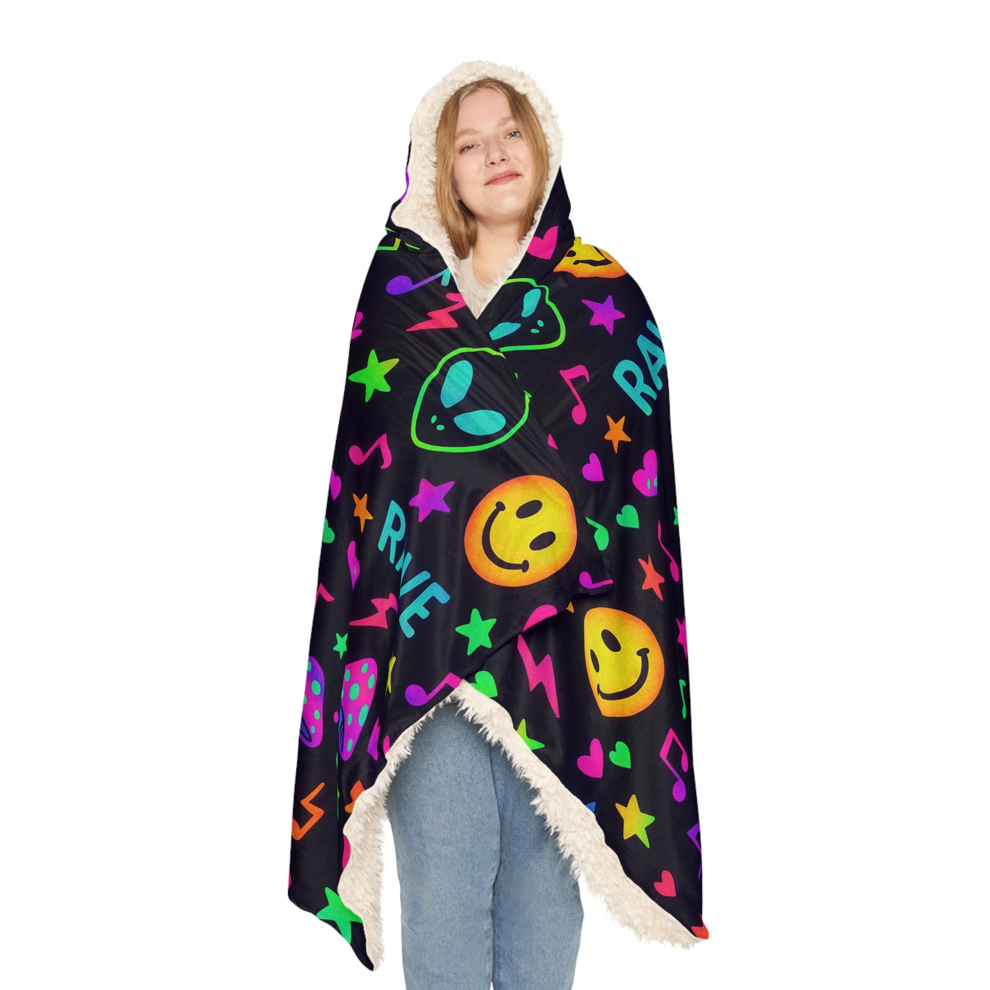 Love & Rave Hooded Blanket