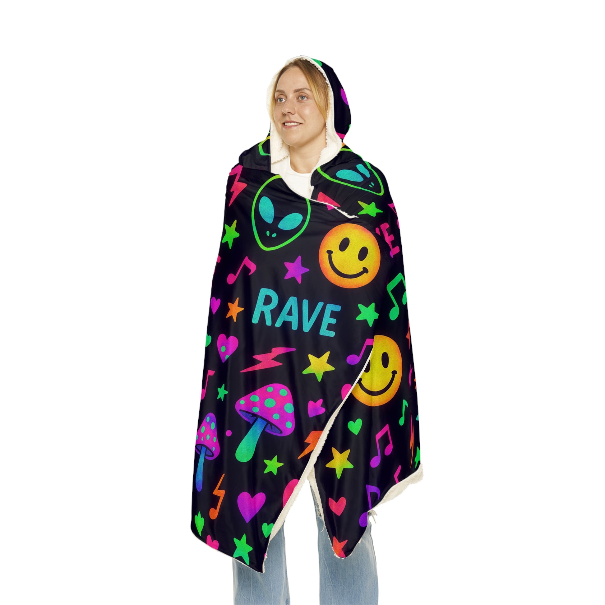 Love & Rave Hooded Blanket
