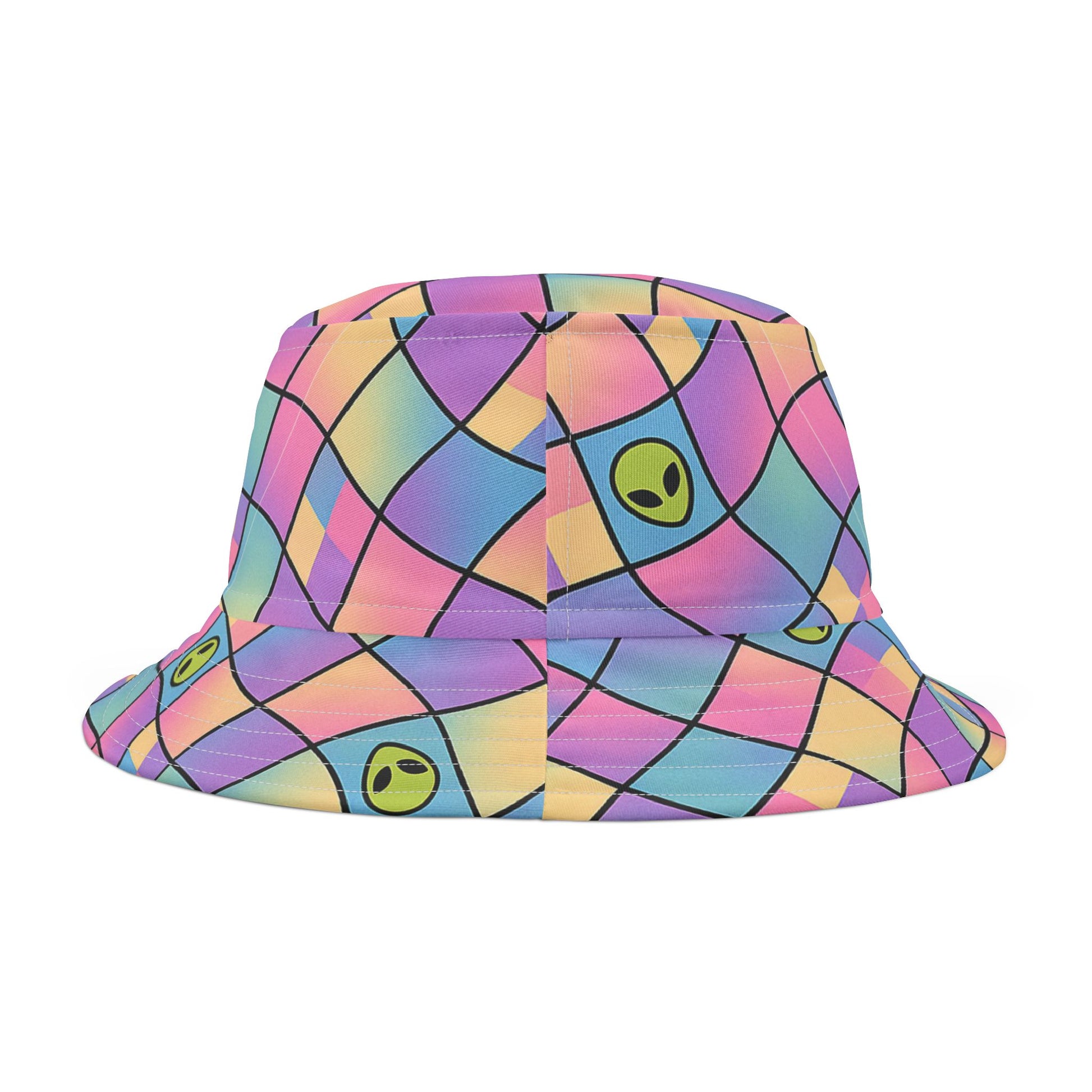 Pastel Warp Alien Bucket Hat