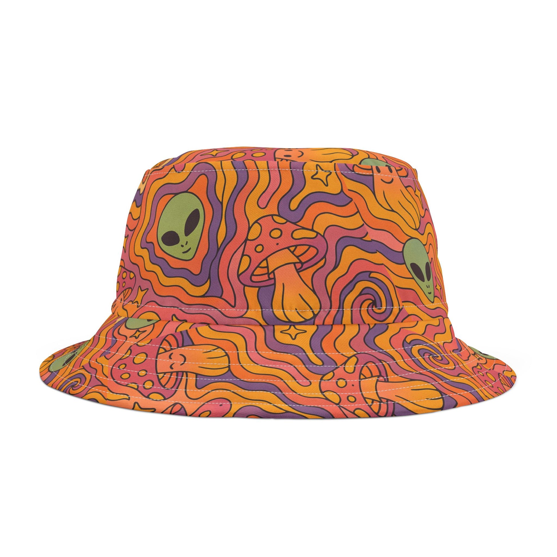 Sunset Shroom Alien Bucket Hat