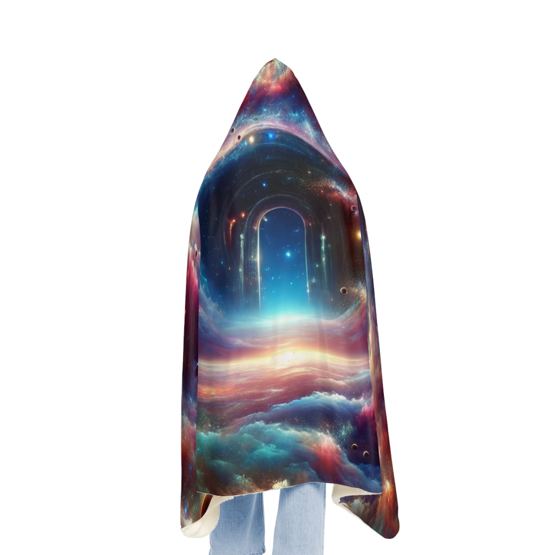 Stargate Portal Hooded Blanket – Ultra Soft Cosmic Cloak