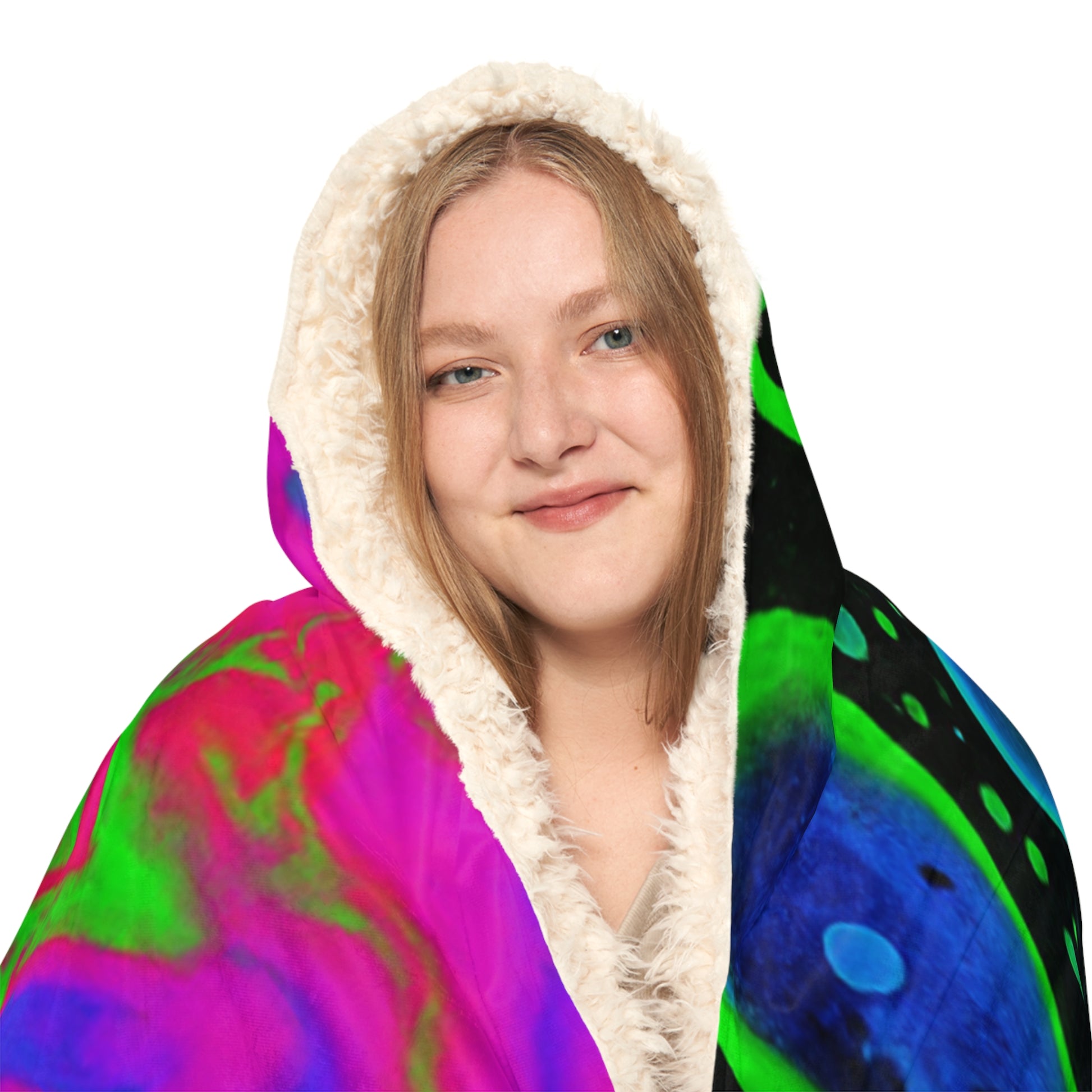 Alien Drip Hooded Blanket – 80" x 55"
