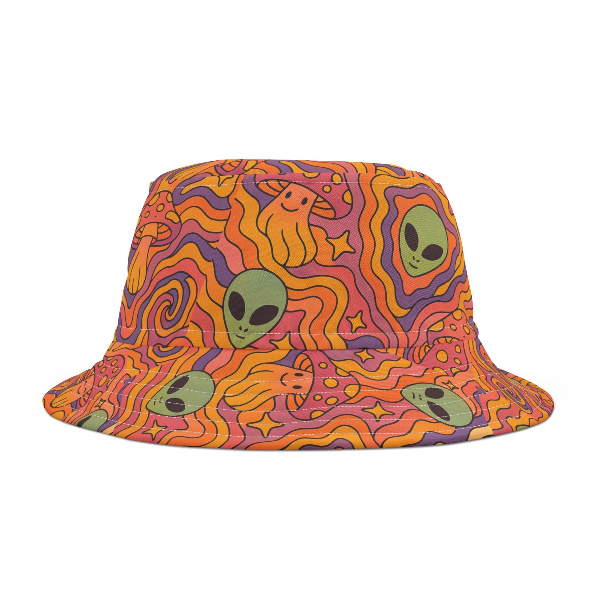 Sunset Shroom Alien Bucket Hat
