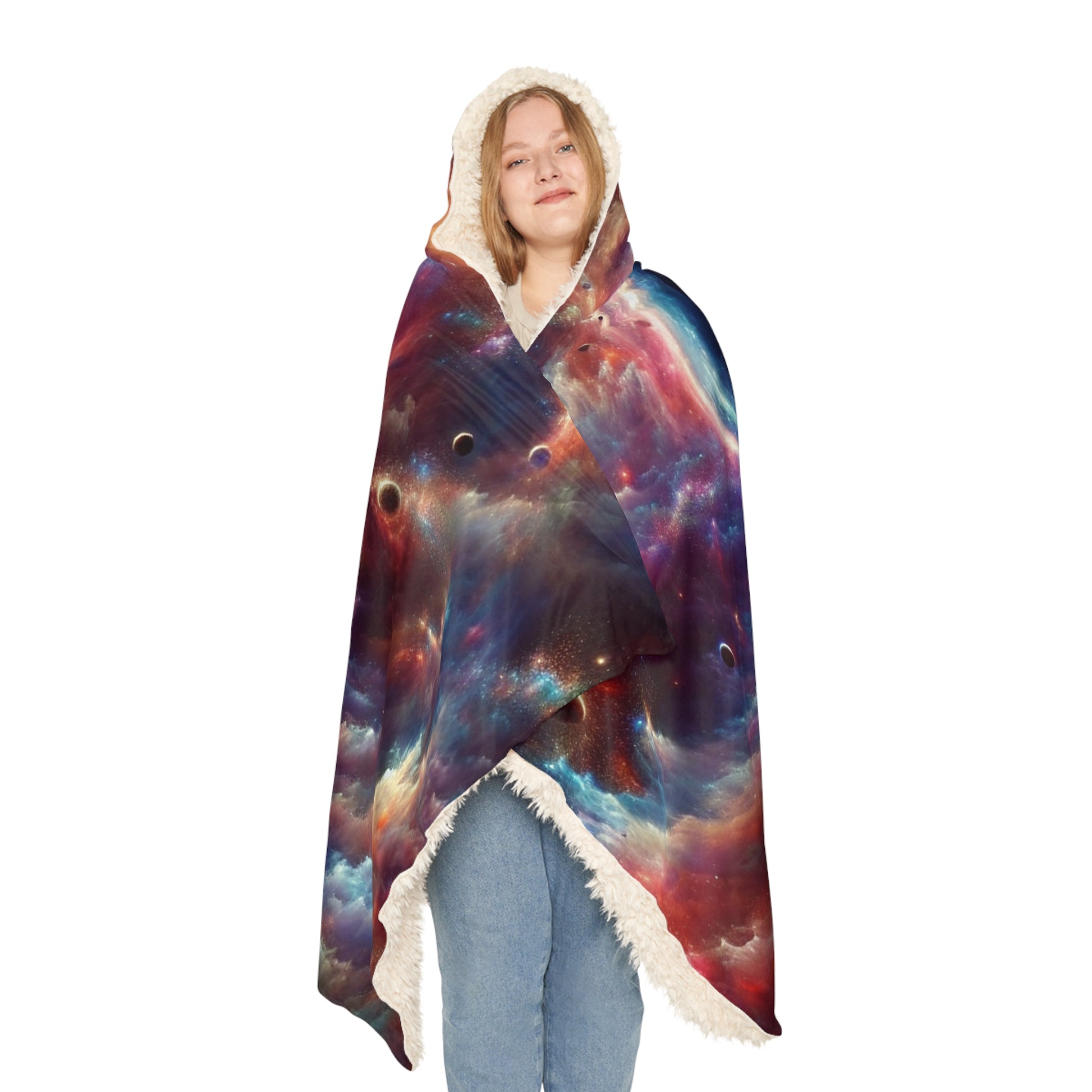 Stargate Portal Hooded Blanket – Ultra Soft Cosmic Cloak