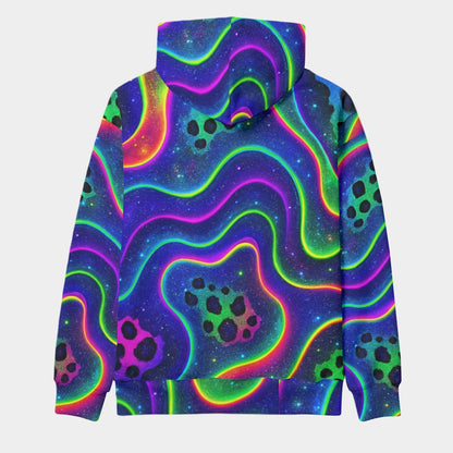 Psychedelic Galaxy Paw Hoodie