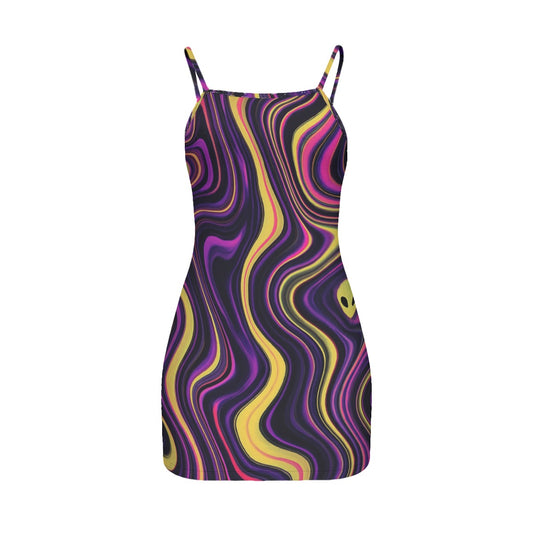 Psychedelic Glow Plus Size Cami Dress