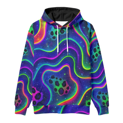 Psychedelic Galaxy Paw Hoodie