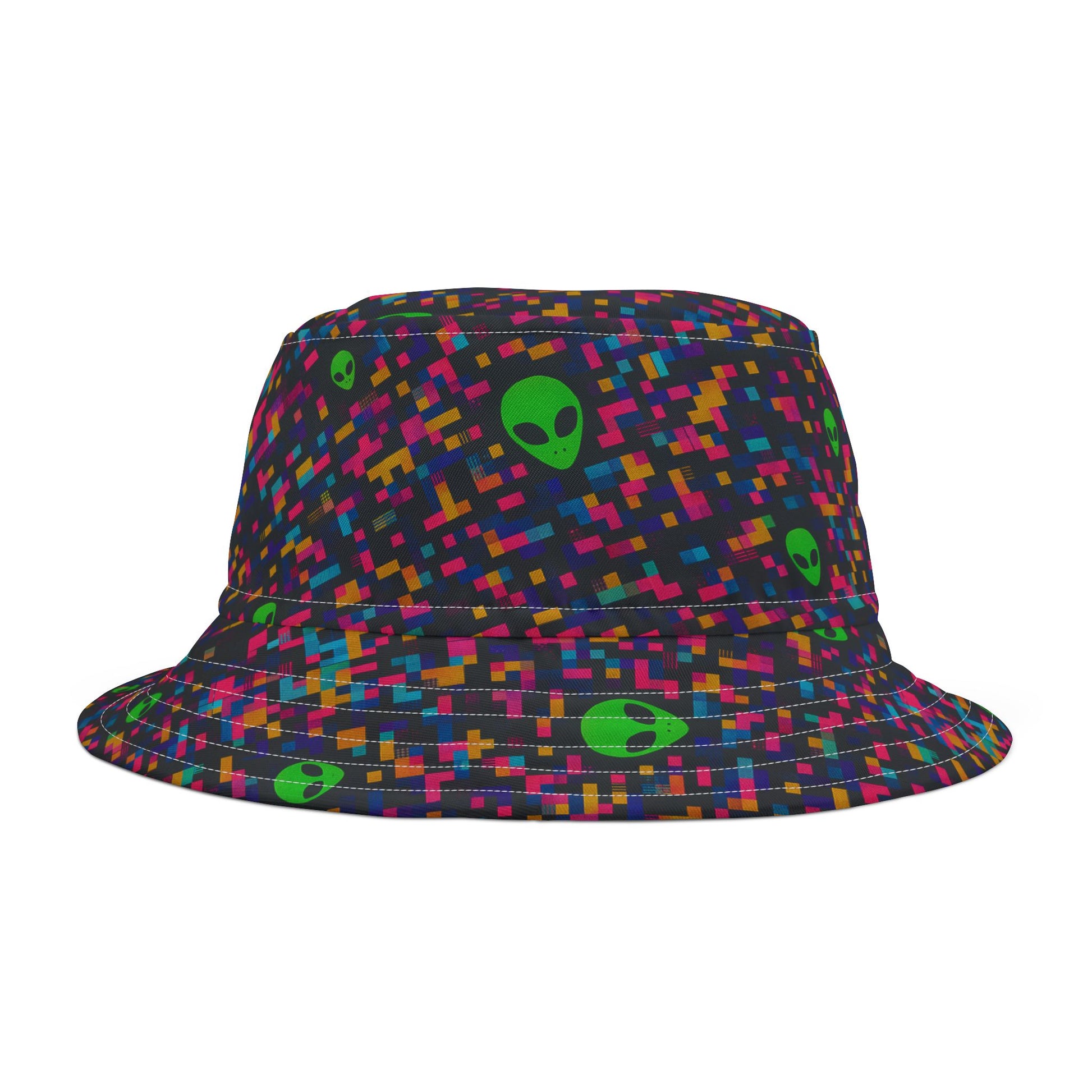 Pixel Alien Bucket Hat