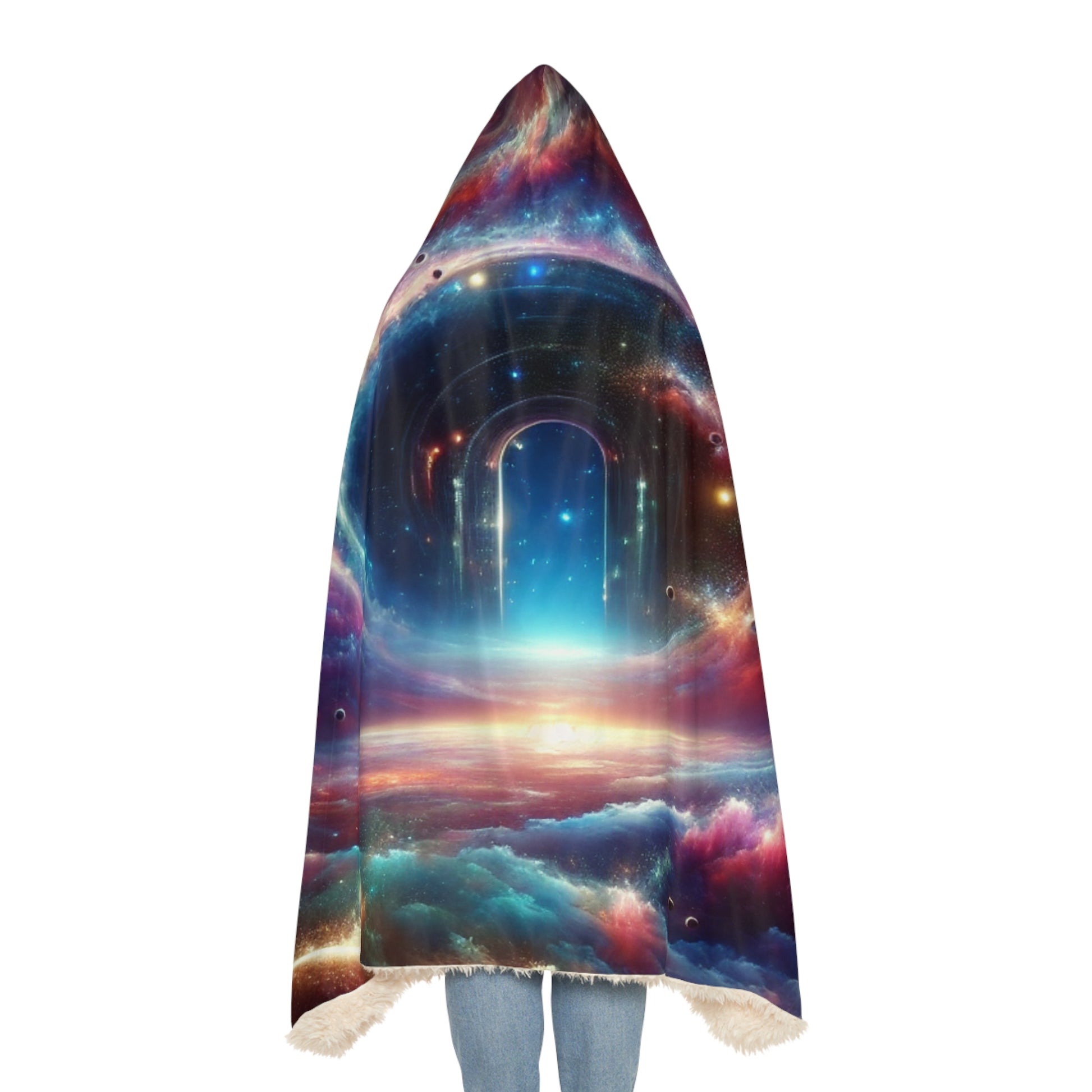 Stargate Portal Hooded Blanket – Ultra Soft Cosmic Cloak