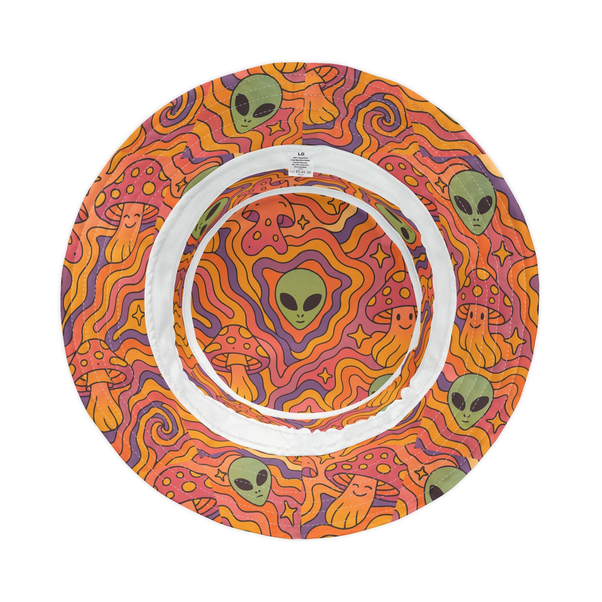 Sunset Shroom Alien Bucket Hat