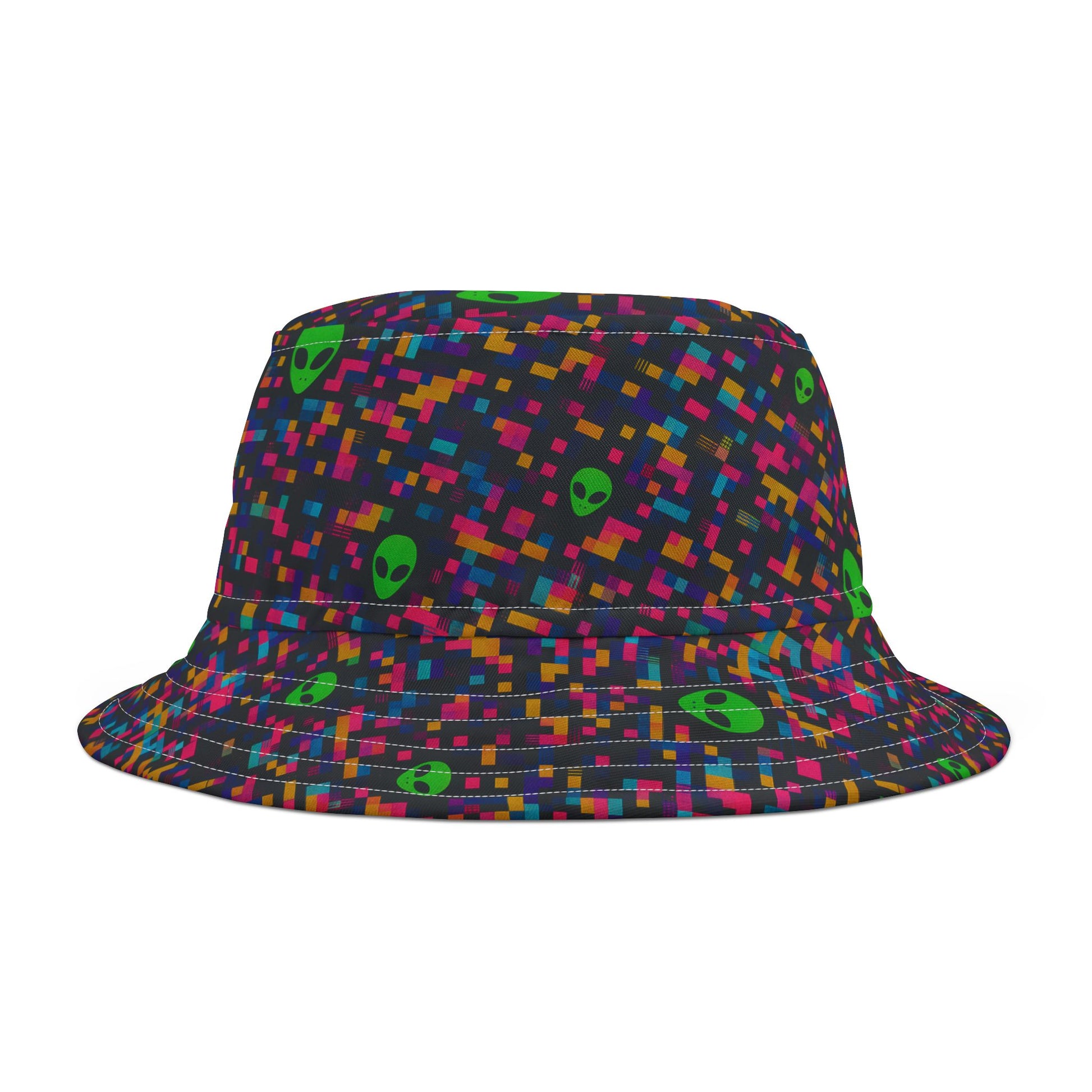 Pixel Alien Bucket Hat