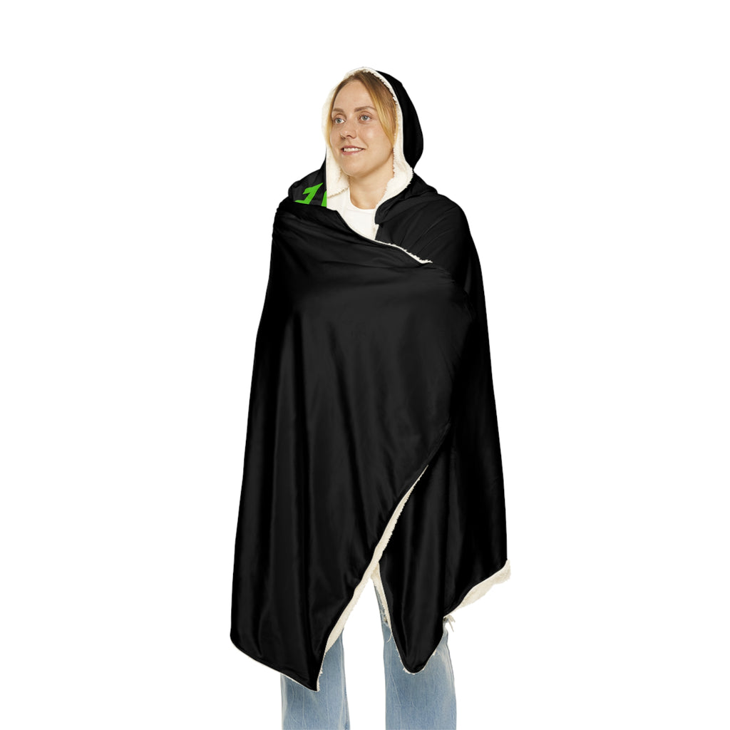 Hardstyle Alien Hooded Rave Blanket – Microfleece or Sherpa Lined